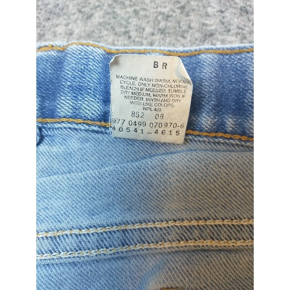 Levis Action Slacks Mens 36x31 Light Wash Blue Denim Straight Leg Jeans Vintage